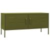 TV Cabinet Olive Green Steel 41.3 in x 13.8 in x 19.7 in