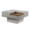 Kailano Weathered Gray Finish Coffee Table