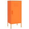 Storage Cabinet Orange Steel Medium Storage Cabinet Rectangular