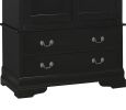 Elegant Black Traditional Armoire