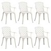 Garden Chair White Cast aluminum Medium Ergonomic Garden Chair
