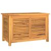 Garden Storage Box Warm teak Solid teak wood, PE