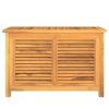 Garden Storage Box Warm teak Solid teak wood, PE