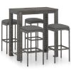 Garden Bar Set Grey