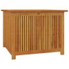 Garden Storage Box Natural Wood Solid Acacia Wood 29.5x29.5x22.8 in