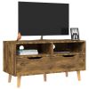 TV Cabinet Smoked Oak Engineered Wood