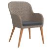 Garden Dining Set Brown and Black
