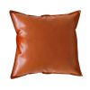 SOGA 45cm Light Luxury Urban Simulated Leather Throw Pillow