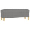 Bench Dark Grey Polyester Large Durable Rectangular