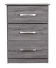 Chic Gray Contemporary Nightstand