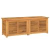 Garden Storage Box Teak brown Solid teak wood with water-based finish