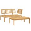 Patio Sofa Set Taupe Solid Acacia wood Standard Modular