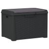 Garden Storage Box Anthracite Polypropylene Medium