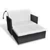 Outdoor Furniture Set Black Powder-coated steel Medium