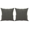 Throw Pillow Dark Grey Velvet (100% polyester) 15.7 x 15.7 in