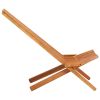 Outdoor Chair Brown Solid Acacia wood Standard Foldable