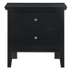 Stylish Transitional Black Nightstand