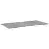 Shelf Set of 4 Concrete Grey Engineered Wood 39.4 x 19.7 x 0.6 in