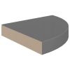 Corner Shelf High gloss grey Honeycomb MDF, metal Small