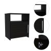 Black Wengue 1-Shelf Nightstand