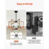 6-Light Chandelier, Metal Farmhouse Chandelier, Adjustable Height, Dining Room Hanging Light Fixture for Ceilings, Modern Chandelier for Bedroom
