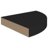 Corner Shelf Black Honeycomb MDF, metal Small Wall mounting