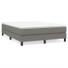 Bed Frame Dark Grey Fabric, plywood, engineered wood Queen