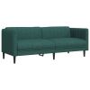 Sofa Dark Green 100% Polyester, plywood, solid wood Large Durable