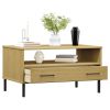Coffee Table Brown Solid pine wood, metal Standard Coffee Table