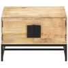 Coffee Table Natural wood Solid mango wood, powder-coated iron