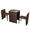 Dining Table And Chair Brown, Cream White