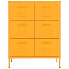 Drawer Cabinet Mustard Yellow Steel Medium Ball-Bearing