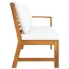 Garden Bench Natural wood, Cream