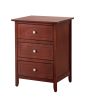 Transitional Cherry Nightstand For Bedrooms