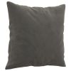 Throw Pillow Dark Grey Velvet (100% polyester) 15.7 x 15.7 in