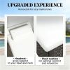 2 lounge chairs, armchair, sun chair, outdoor chair, cream