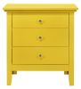 Vibrant Casual Yellow Nightstand
