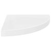 Corner Shelf High gloss white Honeycomb MDF, metal
