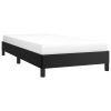 Bed Frame Black Faux leather, plywood, engineered wood Twin