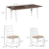 7 Piece Patio Dining Set with Umbrella Hole, Aluminum Outdoor Furniture Set with 6 Chairs and Cushions for Garden, Backyard, or Poolside
