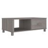 Coffee Table Light grey Solid pine wood, MDF Medium Coffee Table