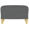 Footstool Dark grey 100% polyester fabric Compact Footstool