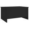 Coffee Table Black Engineered wood Coffee Table Rectangular