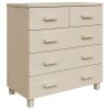 Sideboard Honey Brown Solid Pine Wood and MDF Medium Sideboard
