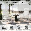 2-piece outdoor rocking chair, terrace chair, armchair, white