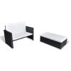 Outdoor Furniture Set Black Powder-coated steel Medium