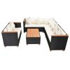 Patio Furniture Set Set of 5 Black