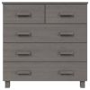 Sideboard Light gray Solid pine wood, MDF Medium Sideboard