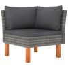 Corner Sofa Grey and Anthracite