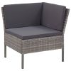 Garden Lounge Set Grey and Anthracite